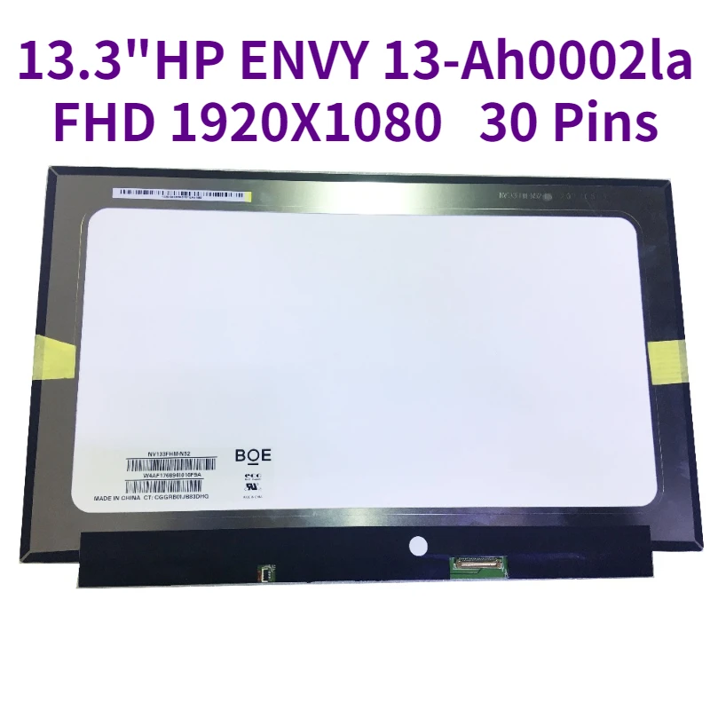 

Планшетофон диагональю 13,3 дюйма для ноутбука HP ENVY 13-Ah0002la FHD 1920X108 0 IPS, ЖК-экран с 30-контактным разъемом, сменная панель для HP 13-ah0002la