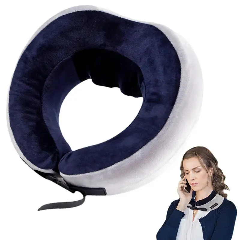 

Travel Pillow Massager Cervical Spine Deep Tissue Neck Massage Device Neck Support Cushion For Relief At Home Car Office