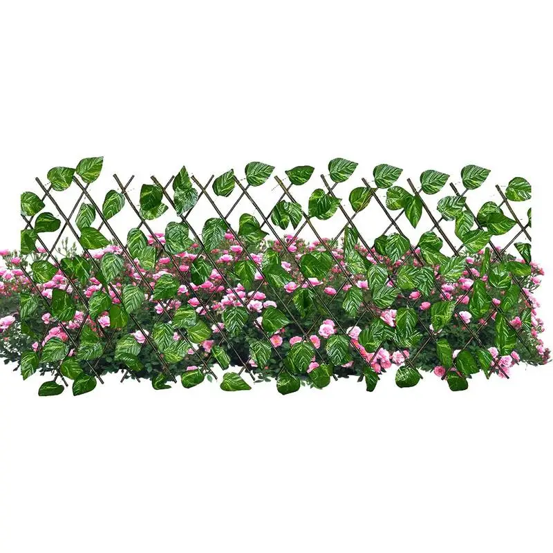 

Ivy Fence Privacy Screen Expendable Faux Vines Leaves Privacy Hedge Outdoor Greenery Fence Wall Decorations For Garden Backyard