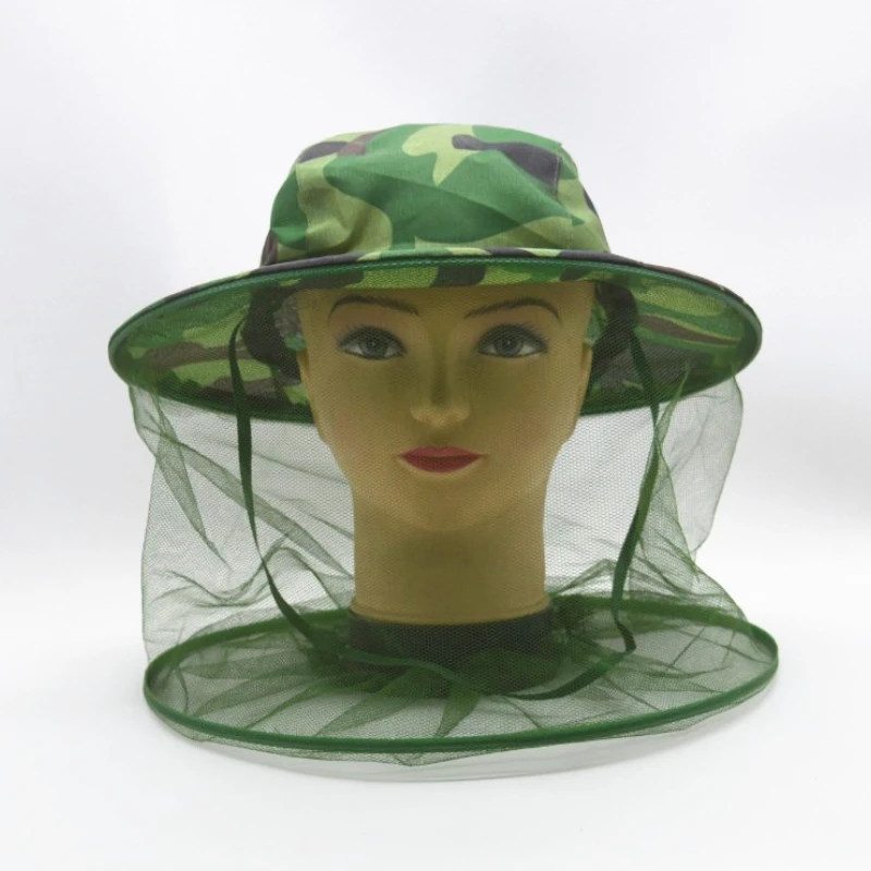 

Camouflage Face Protect Net Hat Beekeeping Anti-mosquito Bee Bug Insect Fly Mask Cap Hat Head Net Outdoor Fishing Accessories