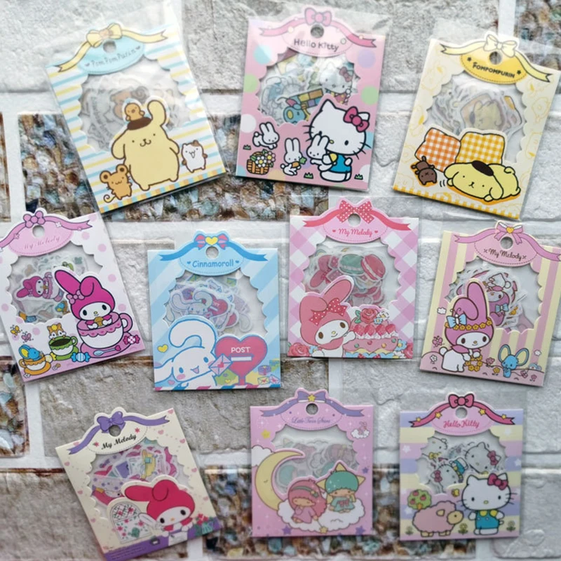 

Sanrio мультфильм стикер s аниме милая девушка Сердце стикер набор ручной счет Ноутбук Канцтовары DIY Материал стикер детские игрушки подарок
