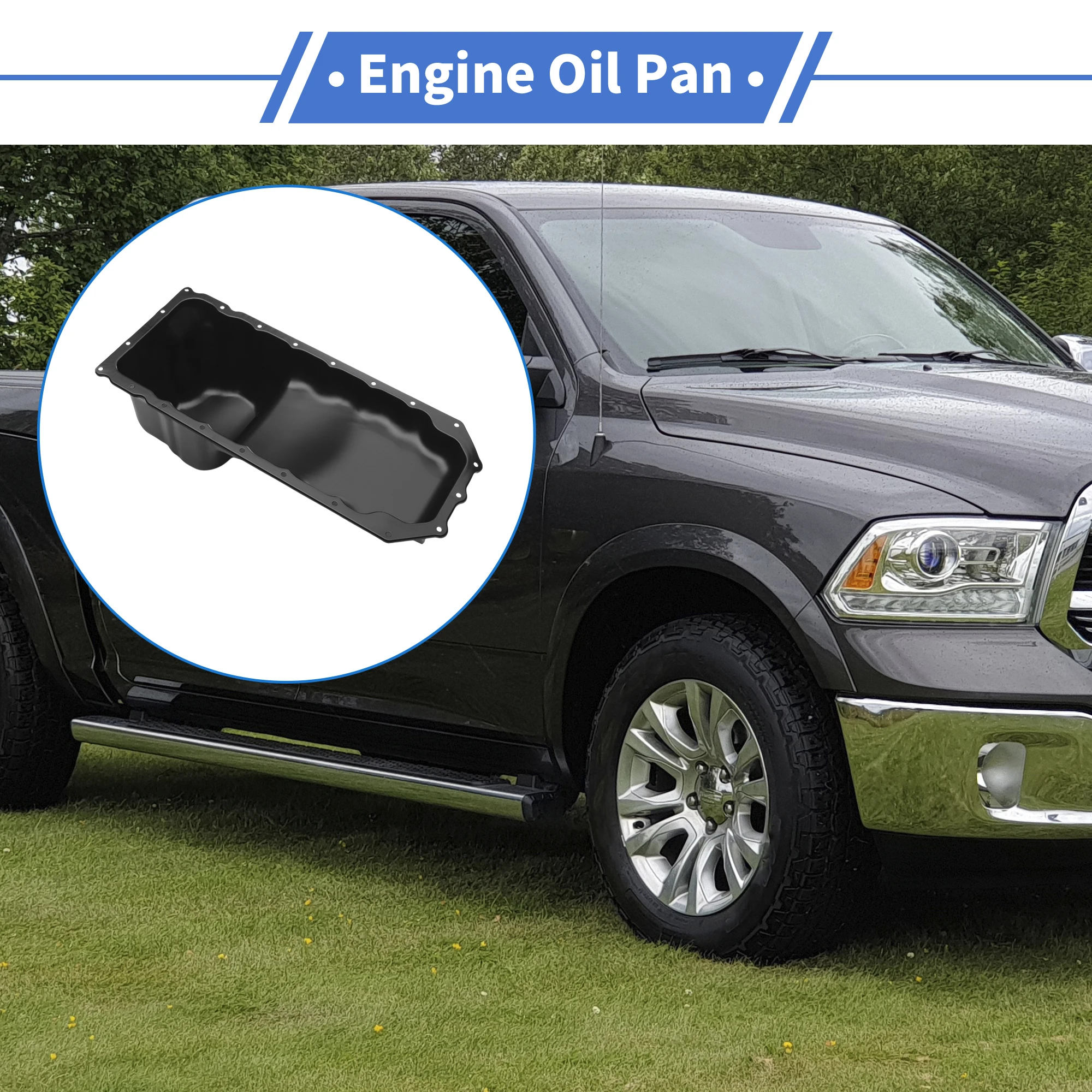 

UXCELL No 264260/53021334AF Масляный поддон двигателя для Dodge Ram 1500 03-10 из алюминиевого сплава