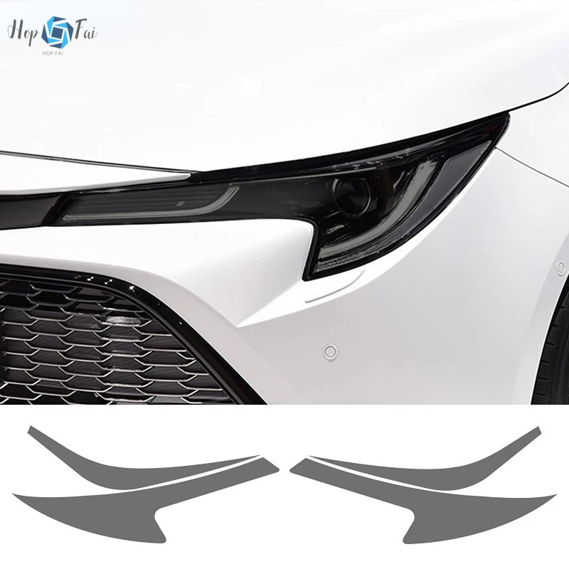 

Car Headlight Protective Film Transparent Smoked Black Sticker For Toyota Corolla E210 2019-2022 Touring Sport Hybrid Hatchback
