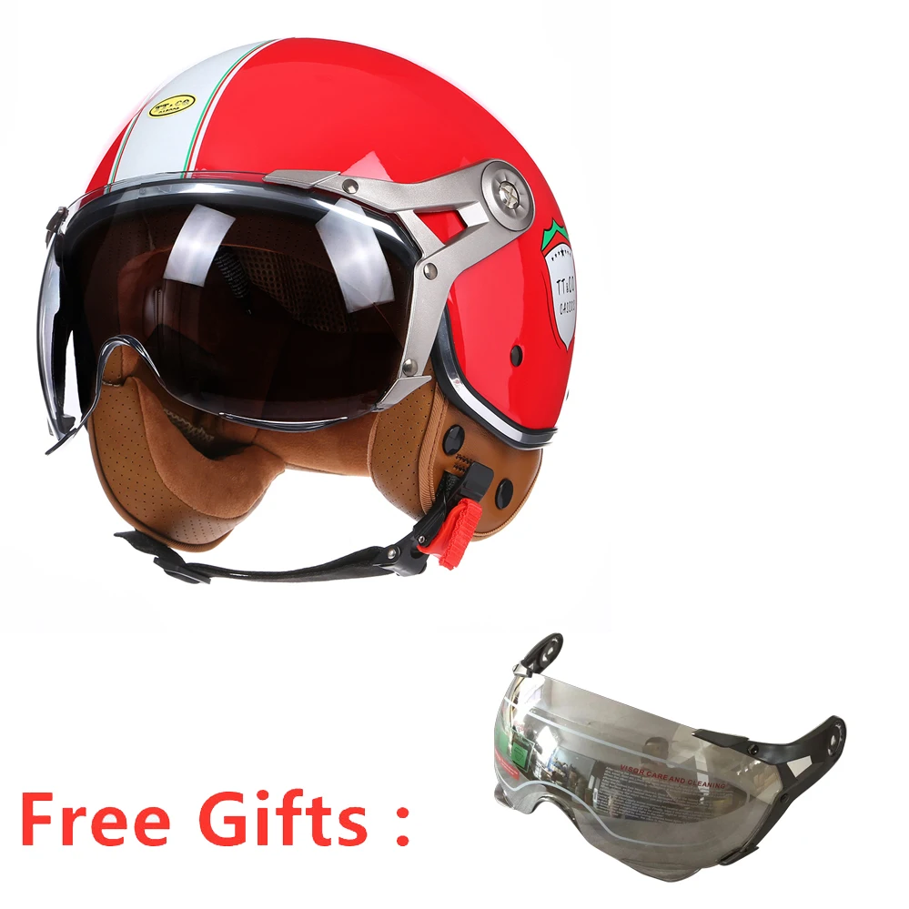 TT&ampCOCASCOS 3/4 Мотоциклетный шлем с открытым лицом Cascos Para Moto Capacetes Открытые защитные