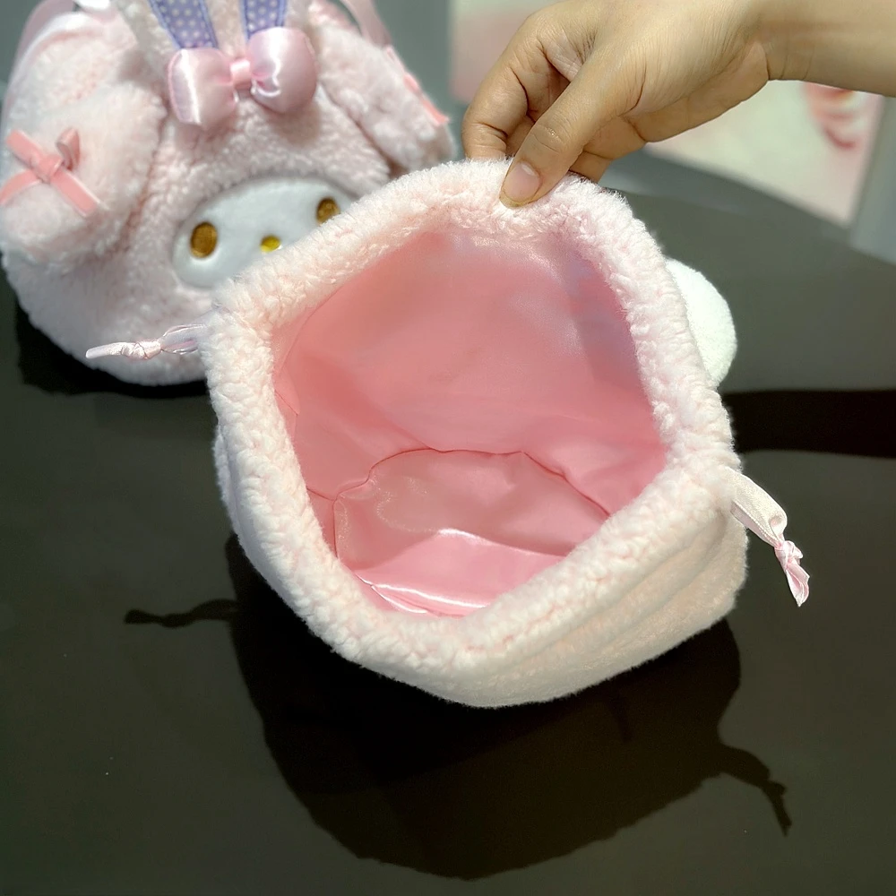 Симпатичная сумка на шнурке в японском стиле My Melody прекрасная плюшевая для