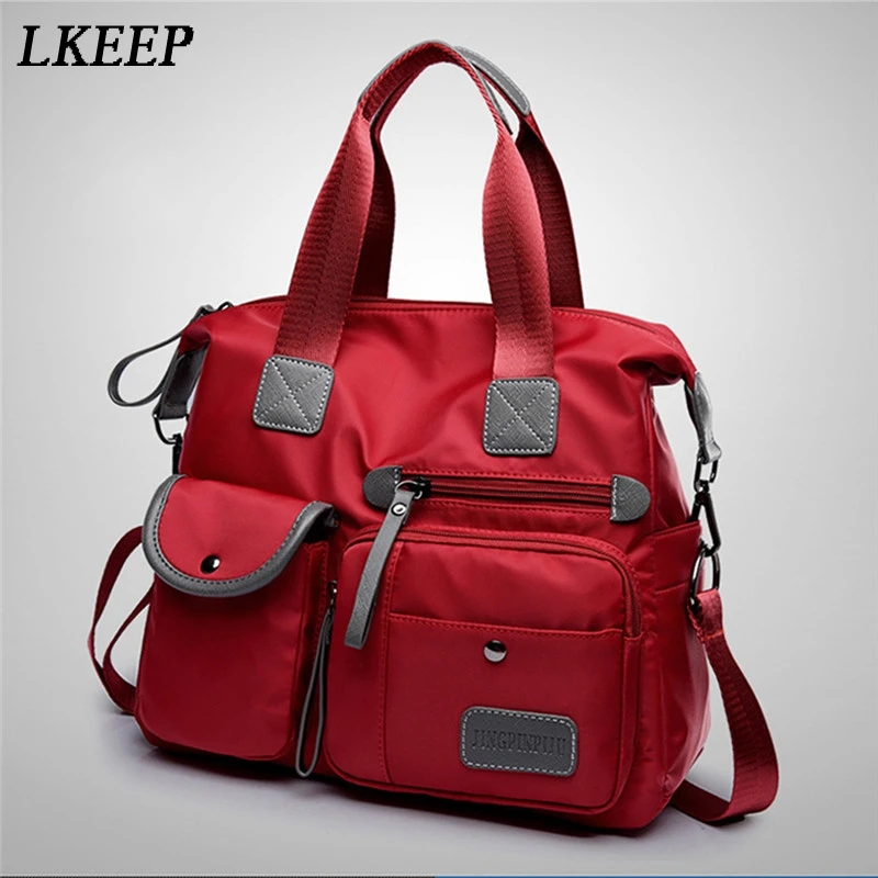 

New Ladies Fashion Waterproof Tote Bag Casual Nylon Shoulder Bag Mummy Bag Large Capacity Messenger Bag