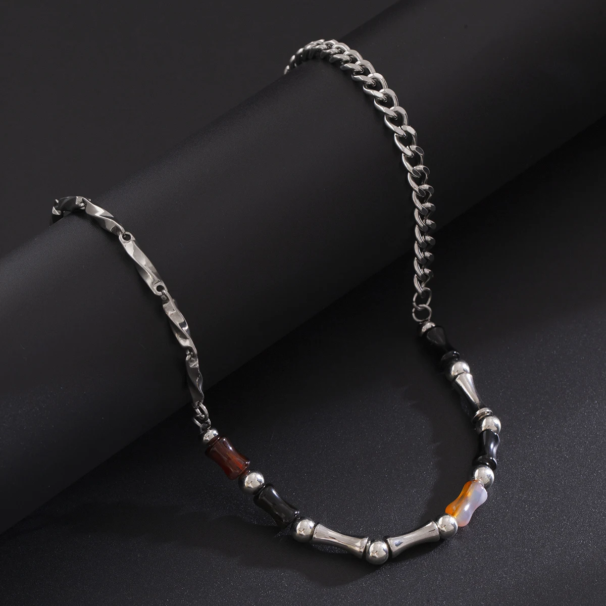 Классическое Креативное Мужское Регулируемое Ожерелье Из Нержавеющей Стали С