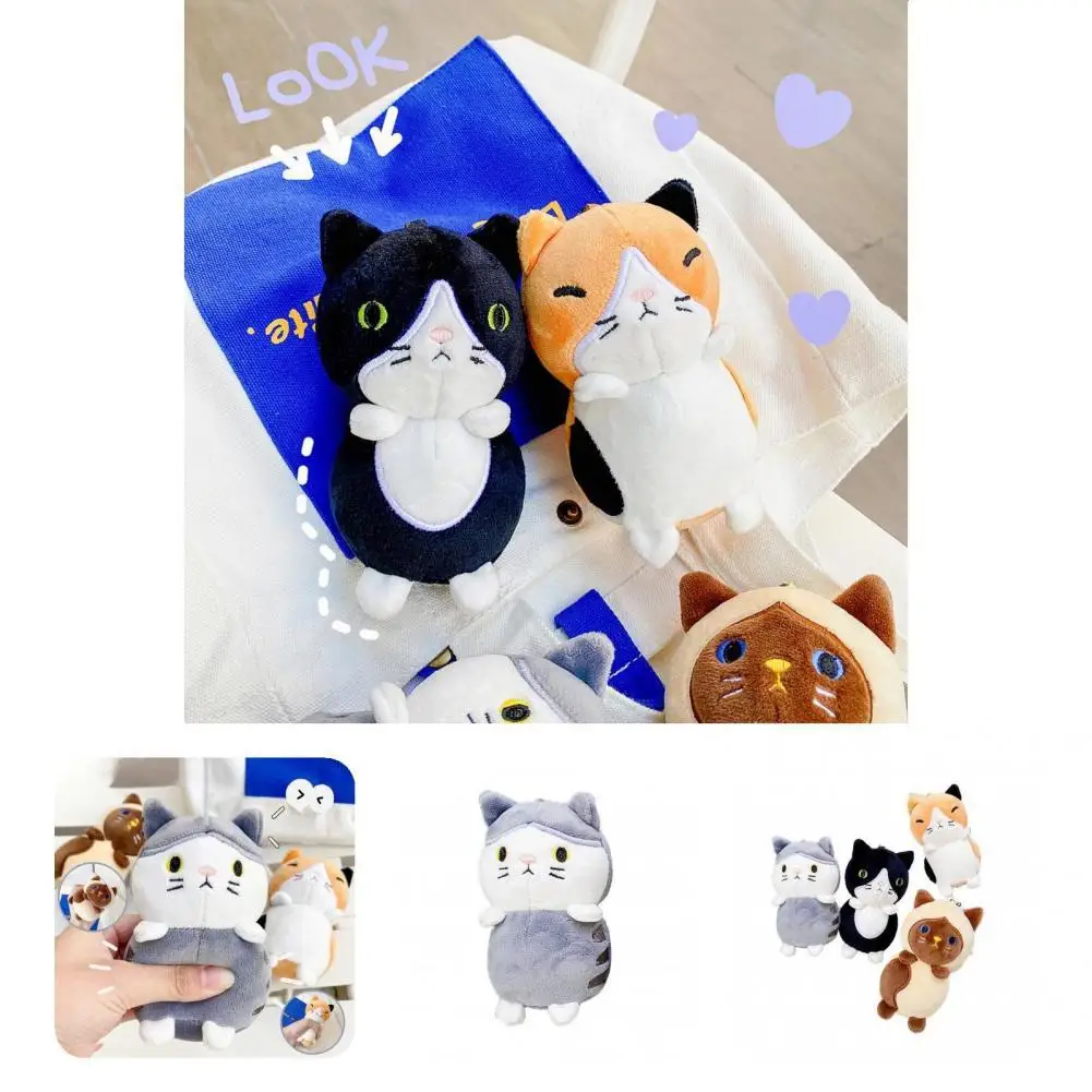

Lovely Kitten Stuffed Doll Pendant Doll Pendant Vivid Color Lightweight