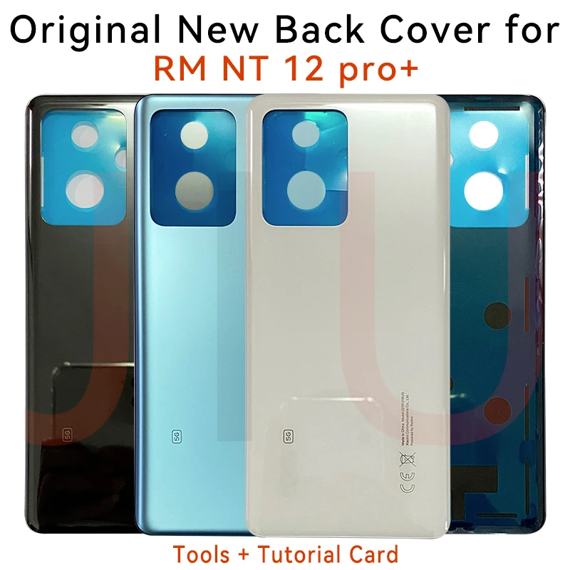 

Оригинальная новая задняя крышка для Xiaomi Redmi Note 12 Pro + Note 12 Pro plus 5G, задняя крышка аккумулятора, сменная задняя крышка