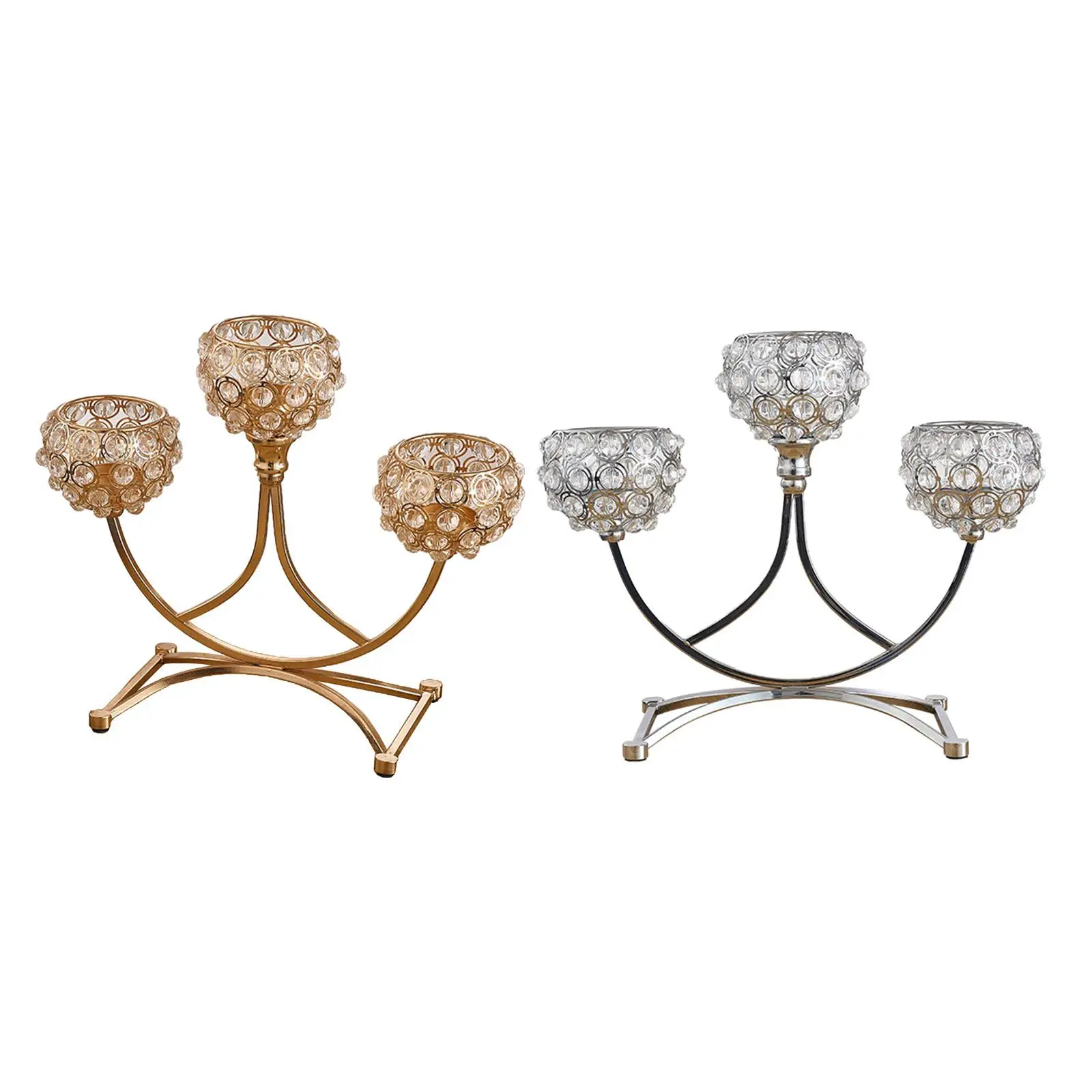 

Crystal Candle Holder Ornament for Living Room Wedding Home Tabletop Decoration Centerpiece Home Church Candlestick