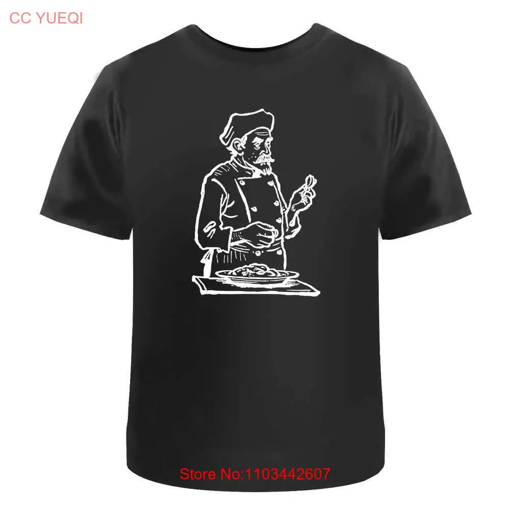 Кулинарный шеф-повар мужские/женские хлопковые футболки (TA046021)