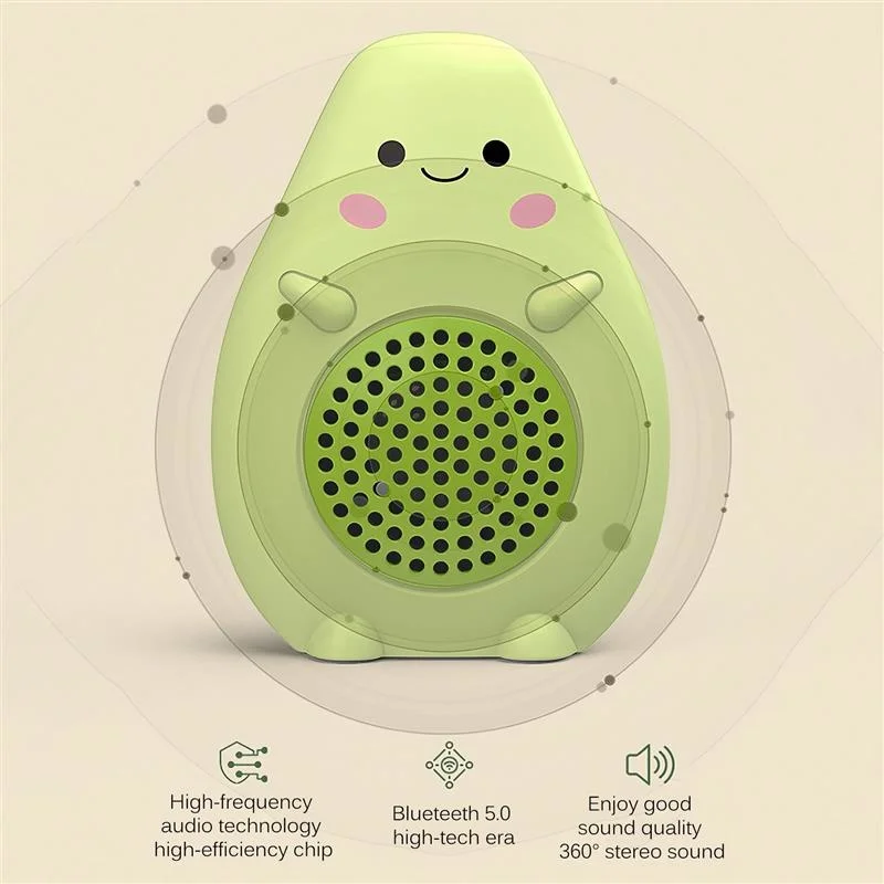 New Wireless Bluetooth-Compatible Speaker USB Charging Avocado Bluetooth Speaker High Definition Speaker With Smart Chip Sale enlarge