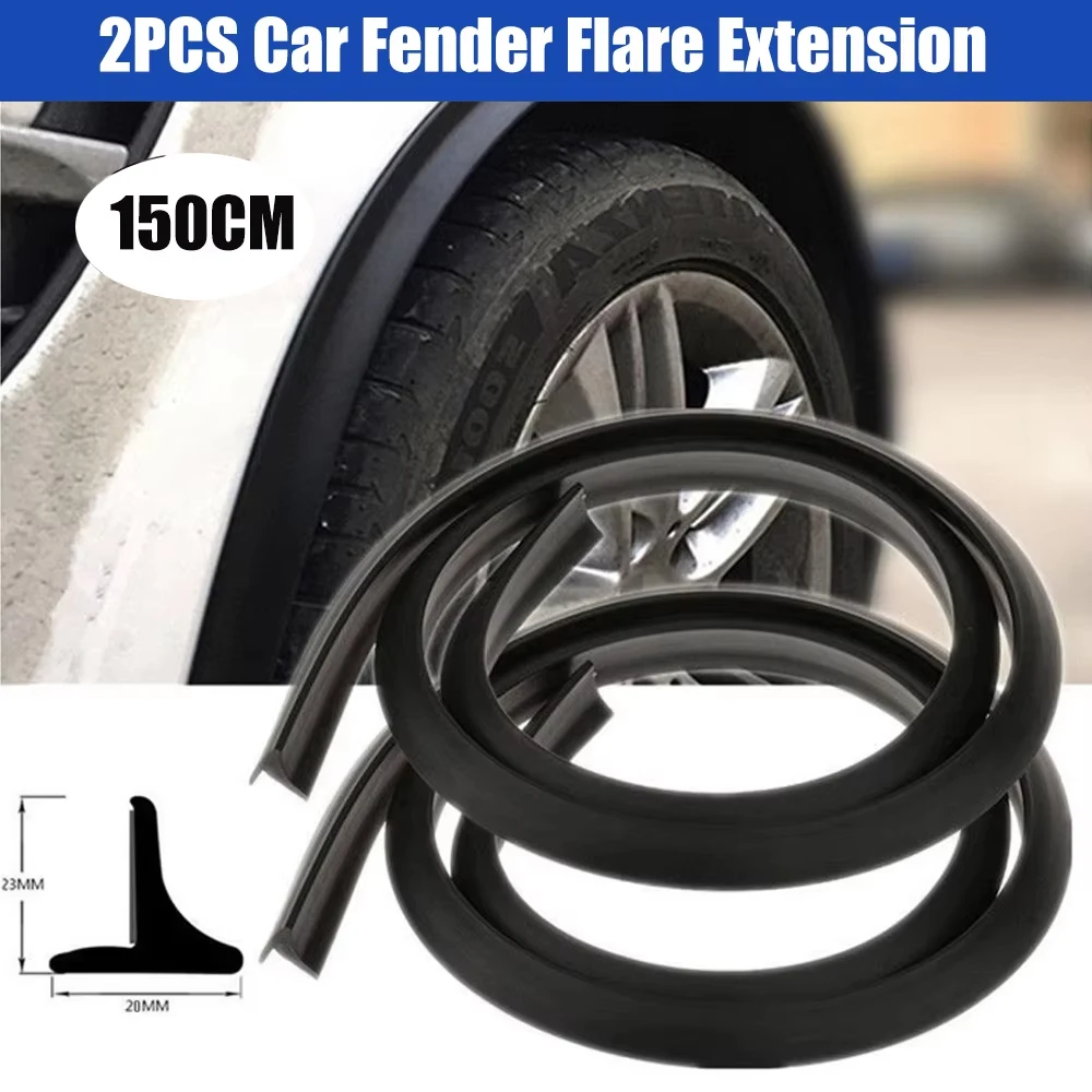 2 шт., 150 см, автомобильный брызговик, расширение крыла, молдинг для бровей, отделка колесной арки, удлинители, декоративные царапины