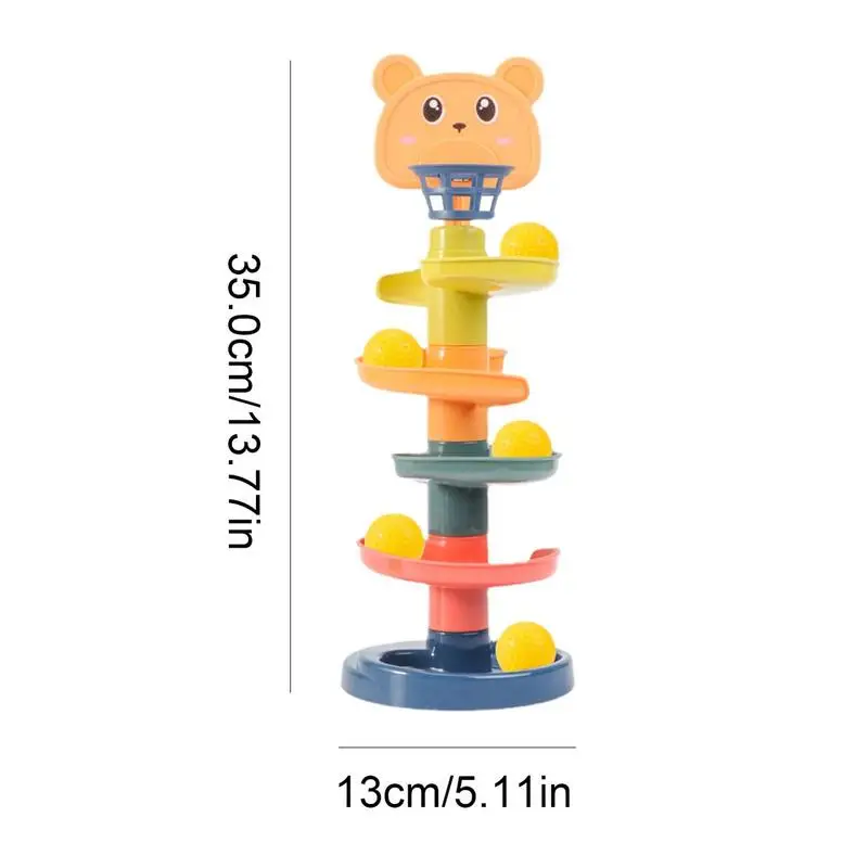 Spiraal Ball Drop Tower And Roll Activity Toy Balls Ramp Whirling Stack Toss Game для малышей