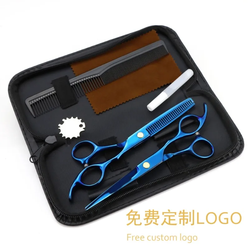 

Hair Scissors 5.5 6.0 Professional Hairdressing Scissors Thinning Barber Scissor Set Hair Cutting Scissors 440C Japan Steel 888#