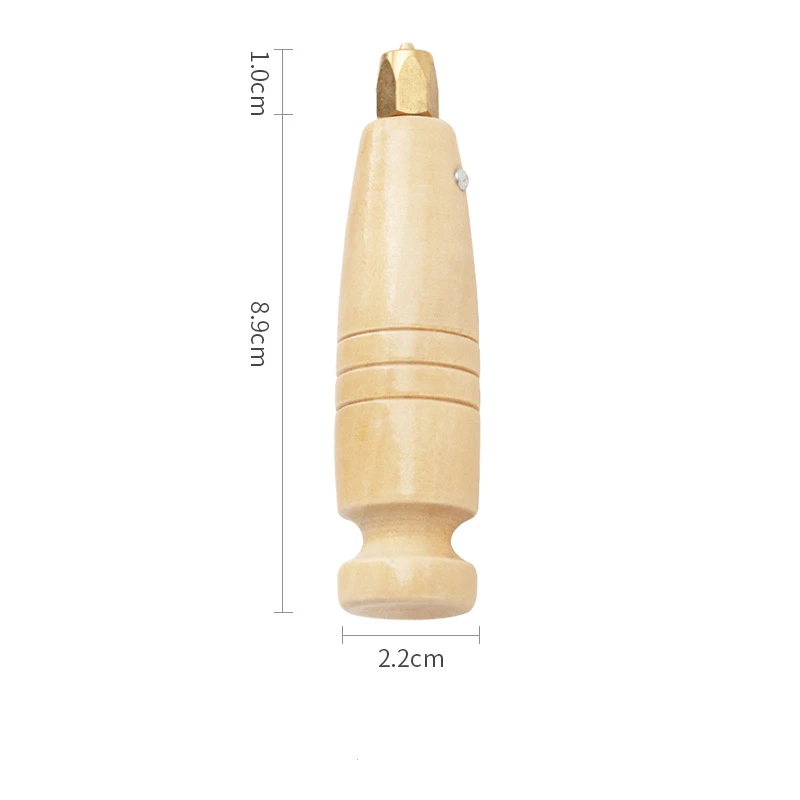 Деревянная конусная ручка для шитья шила ручной инструмент сделай сам