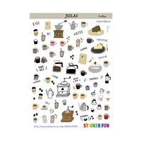 coffee planner sticker paper calendar and morecolor and paper options available