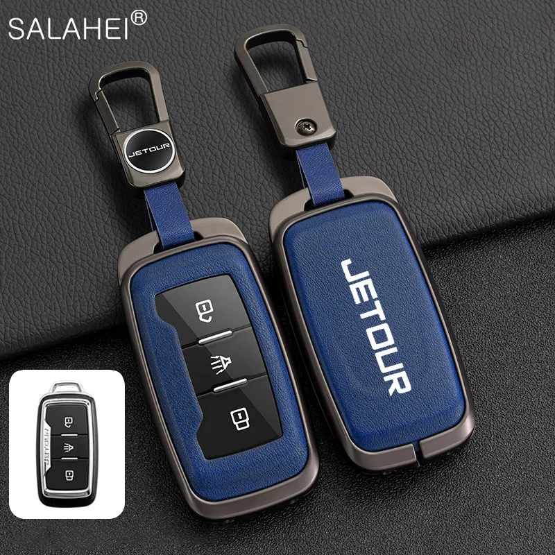

Кожаный Автомобильный брелок для ключей, оболочка-держатель для Chery Jetour X70 X70M X70S X90 X95 Plus 2020 2021 2022, аксессуары для ключей
