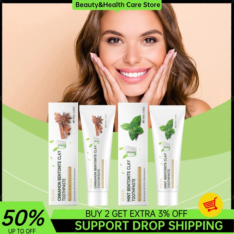 Натуральная зубная паста с корицей и мятой удаление неприятного запаха изо рта