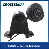crosssunai for mini bus bus car brake light hd rear view reversing backup camera parking 170%c2%b0 vehicle bus rear reverse camera