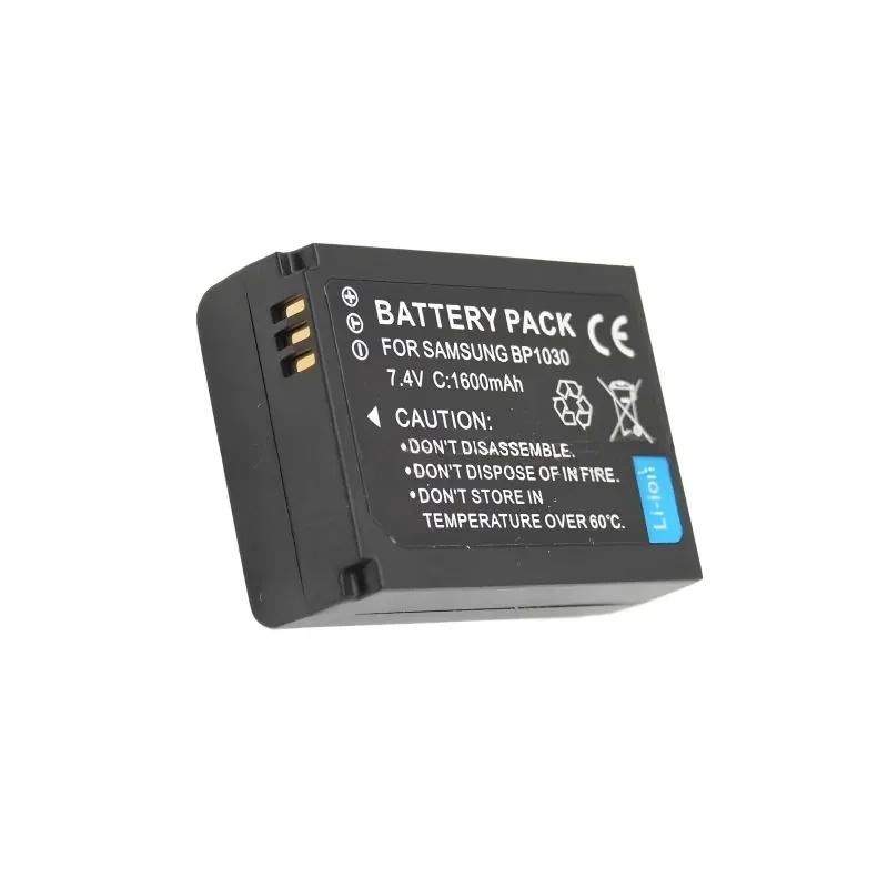 Фото Новая аккумуляторная батарея BP1030 7.4V 1600mAh для камер Samsung NX1000 NX2000 NX300 NX500 NX210, литий-ионная, перезаряжаемая, с зарядным устройством №2