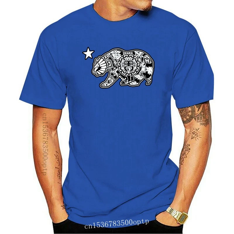 

New ShirtBANC Aztec Bear California Republic Mens Shirts