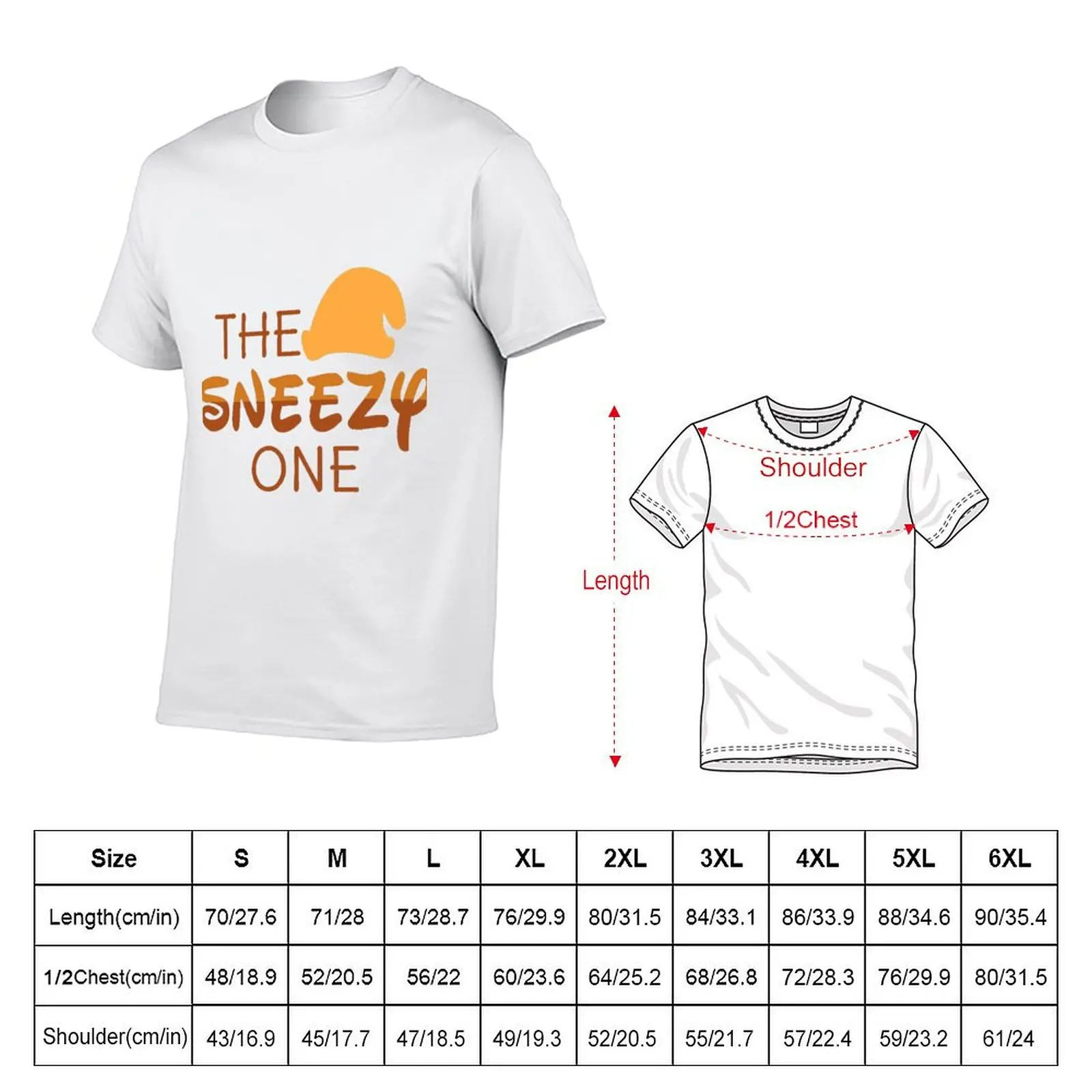 Футболка Sneezy One хлопковые футболки с рисунком дешевые вещи летняя рубашка лето 2025