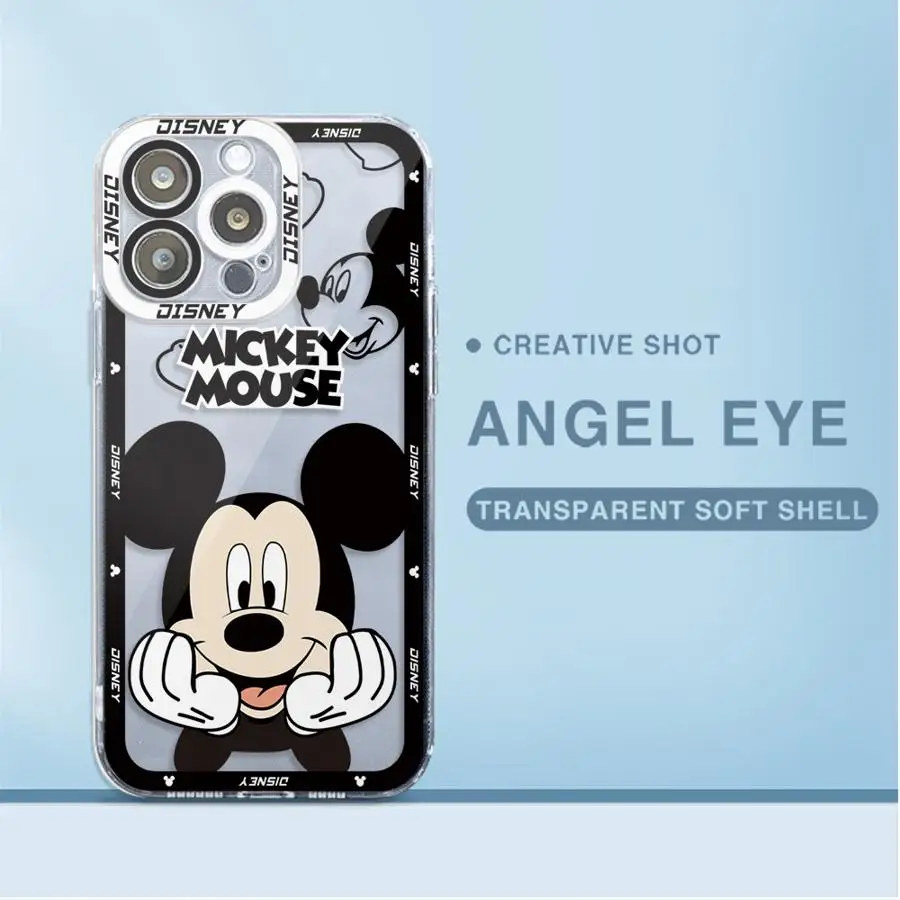 Милый чехол для телефона Disney с Микки и Минни Apple iPhone 13 15 16 Pro Max 14 11 12 7 8 Plus X XS MAX XR Plu Soft