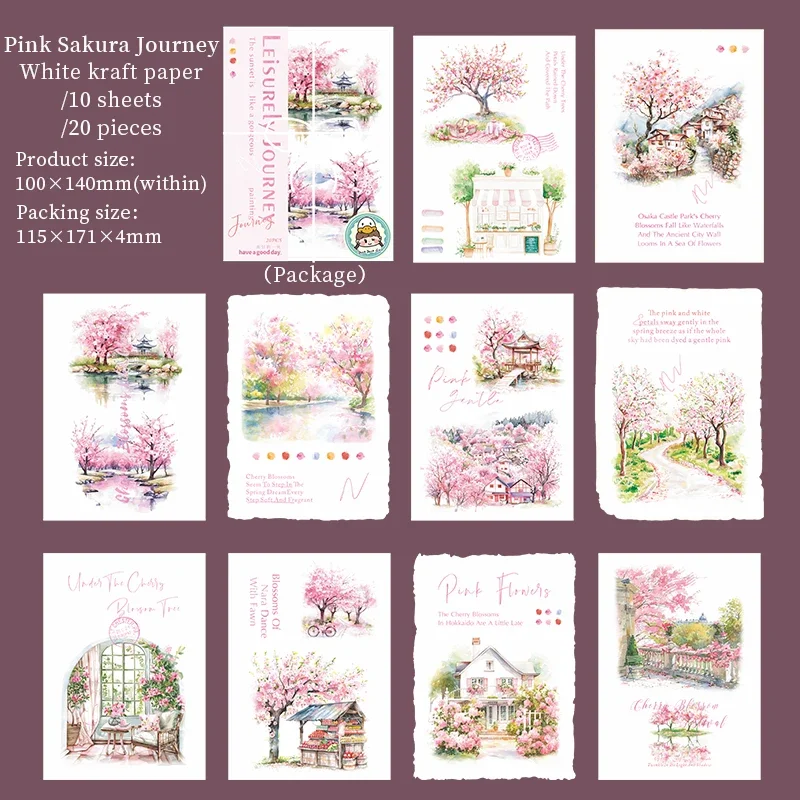 

JIANWU Leisurely Journey Series Vintage Flower Window Landscape Collage Decor Material Paper Creative Junk Journal Stationery