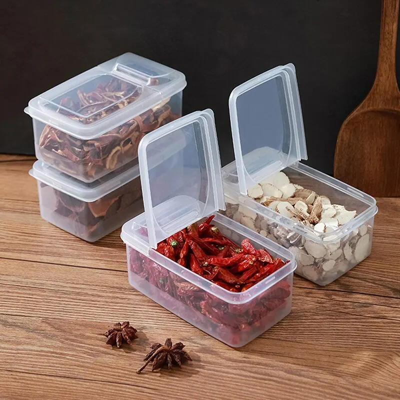 

1pc Storage Box Portable Food Fresh-keeping Box Small Transparent Food Container Infant Feeding Storage Box