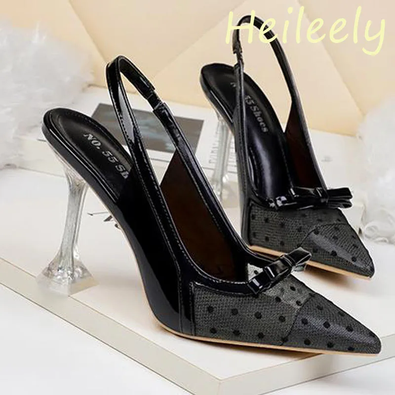 

Женские босоножки с острым носком, на низком каблуке, 41-43