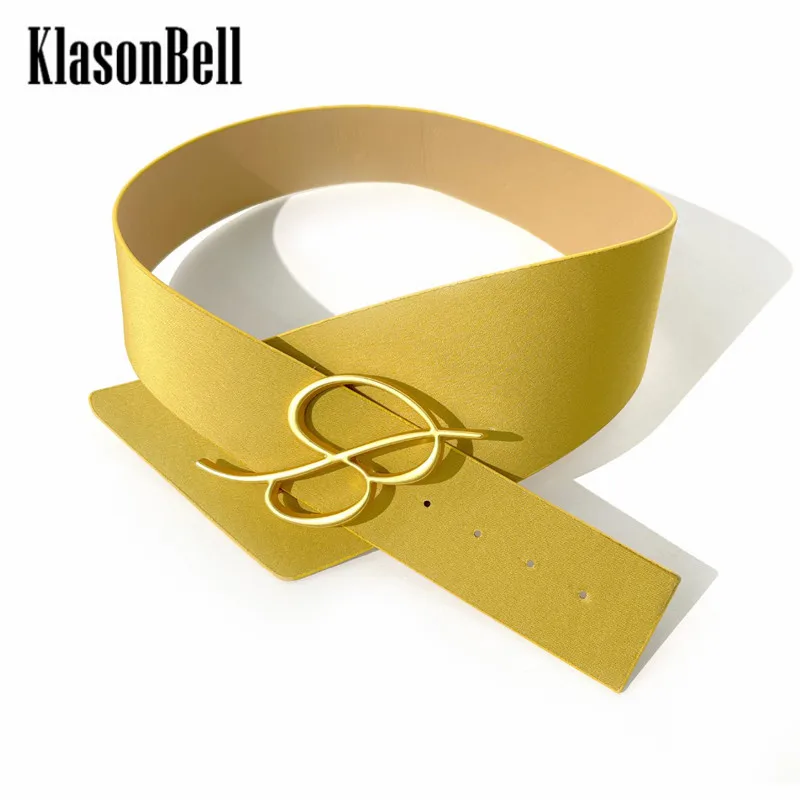 4.10 MadgeDutti 2023 Spring Summer New Fashion Metal Buckle Pu-Leather Belt 3 Color Women