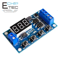 free shipping dc 12v 24v dual mos led digital time delay relay trigger cycle timer delay switch circuit board timing control mod