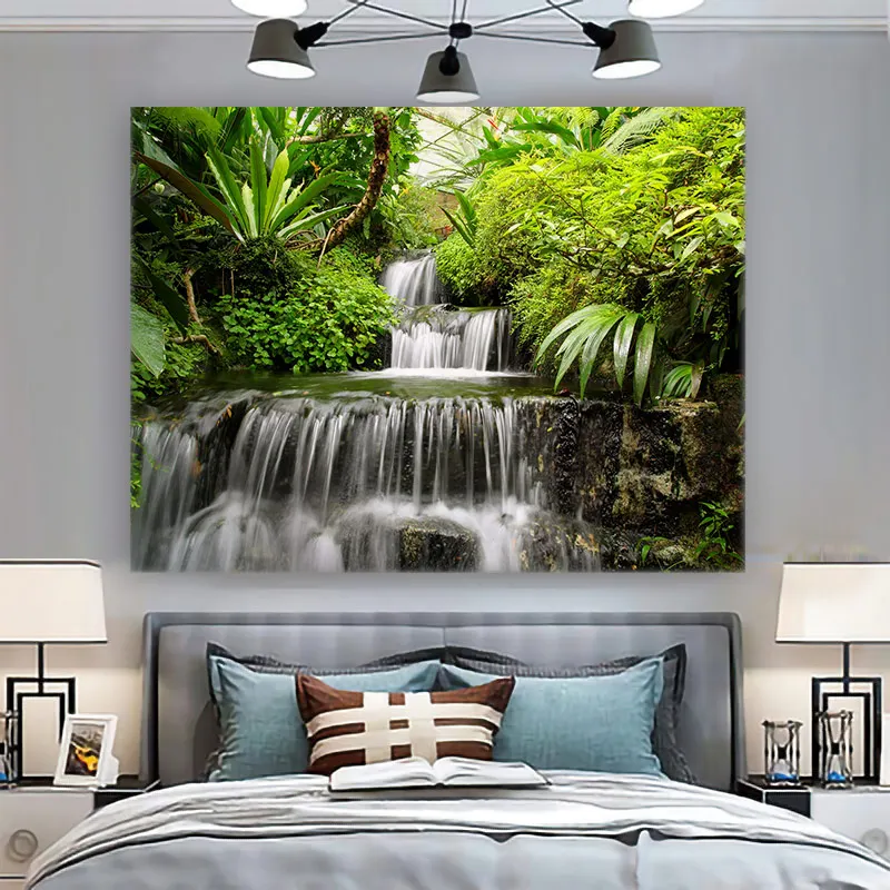 Пейзажный Гобелен Masion Jardim Y2k Arazzi Настенный Декоративный Полиэстеровый Келих