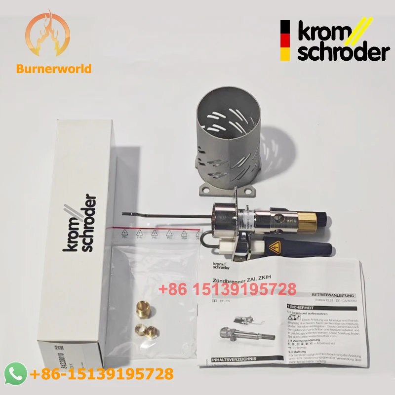 Фото Промышленная горелка ZAIK 84228010 Krom Schroder для сжигания природного газа, многофункциональное устройство для утилизации отходящих газов печи №1