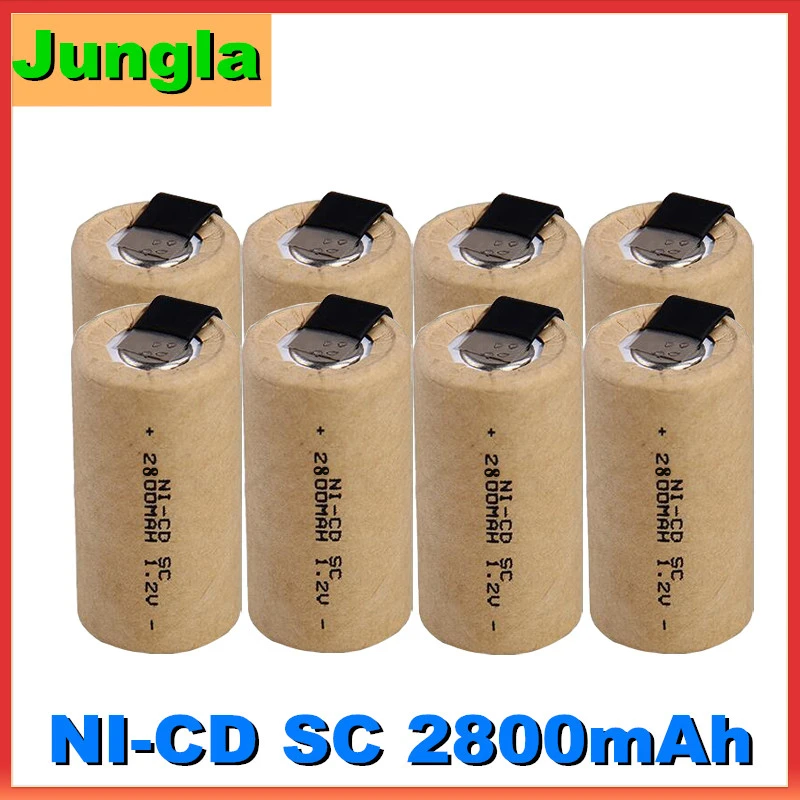 

quality SC 2800mah 1.2v battery NI-CD rechargeable batteries for makita bosch B&D Hitachi metabo dewalt for electric screwdr