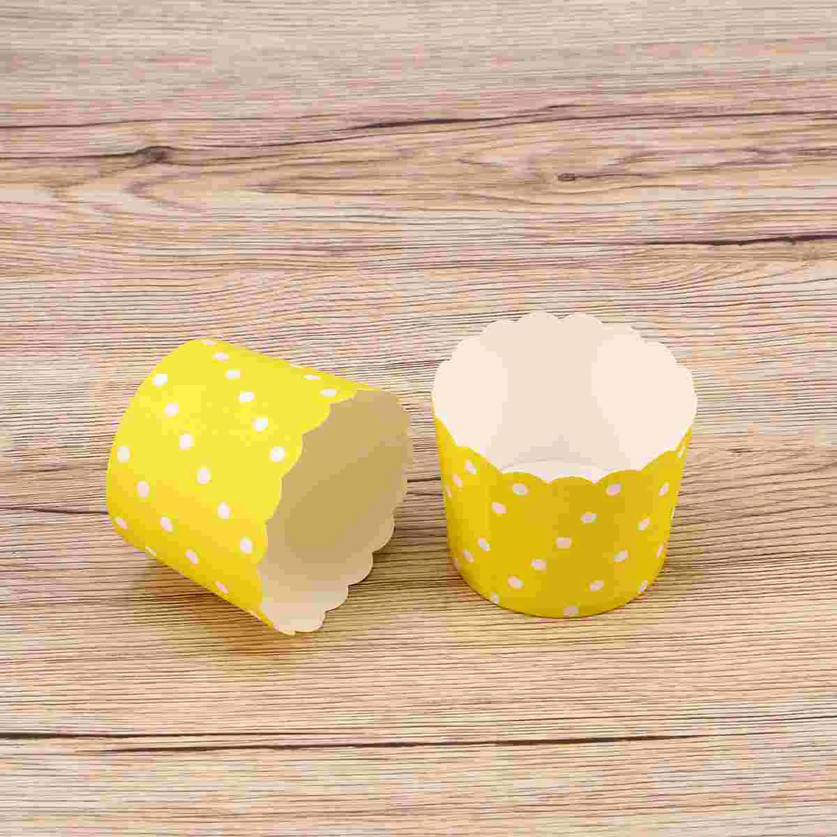 

Cupcake Paper Cups Muffin Liners Baking Mini Cup Liner Wrappers Pan Cream Rainbow Tray Wrapper Ice Disposable Cases Holder