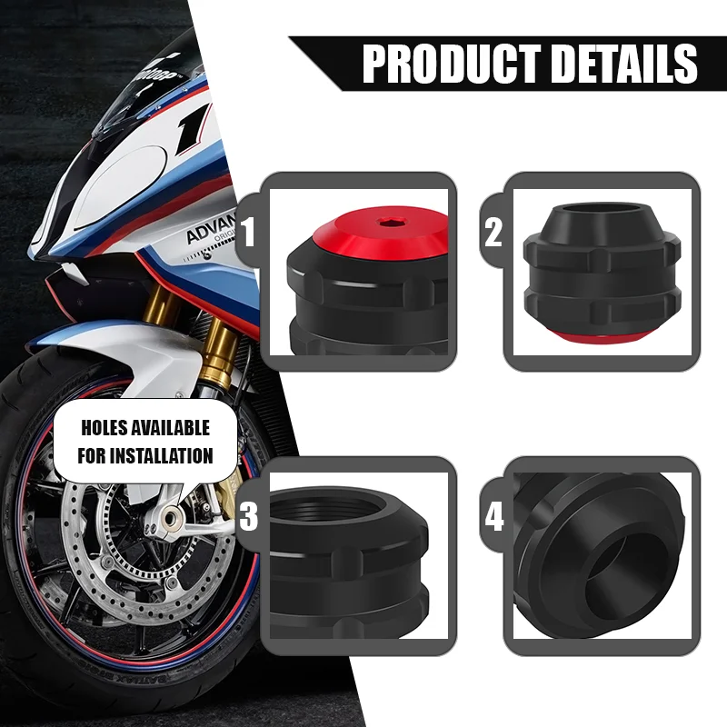 2024 CNC Передняя и задняя оси поломка вилки слайдеры колеса протектор крышки для RSV4