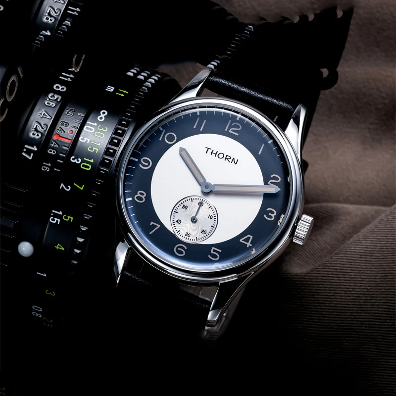 Часы THORN SHY021 37 8 мм стерильный циферблат ретро-часы светящиеся ручные часы для
