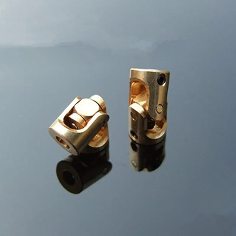 

2 шт. 3*3 мм медный гусеничный стальной приводной вал шарнир с винтами для 1/18 1/24 масштабных моделей RC автомобилей Лодка Самолет DIY