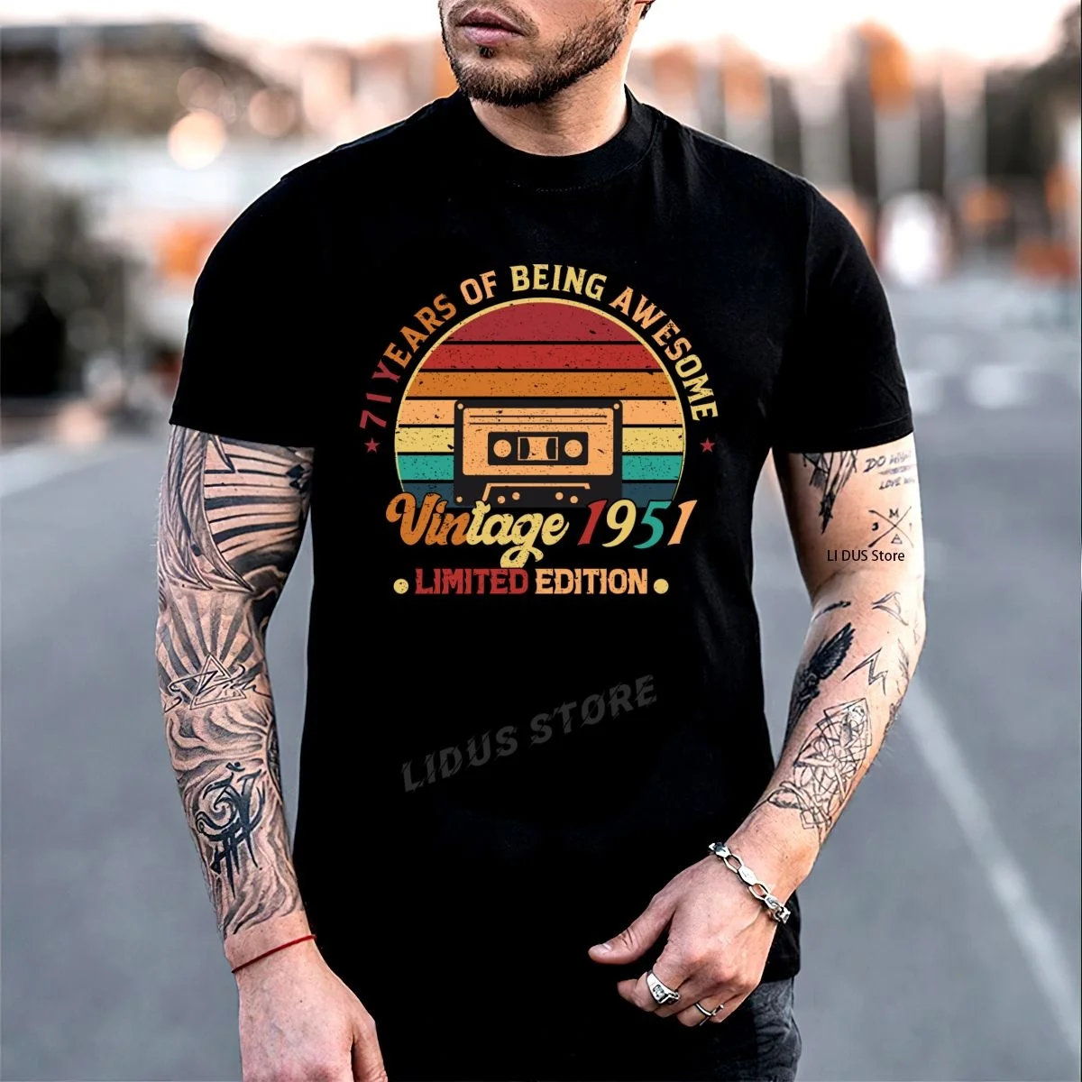 

71 Years Of Being Awesome Vintage 1951 Limited Edition 71th Birthday Gift T-Shirt Clothing Tshirt Sweatshirt Unisex Shirt Tee