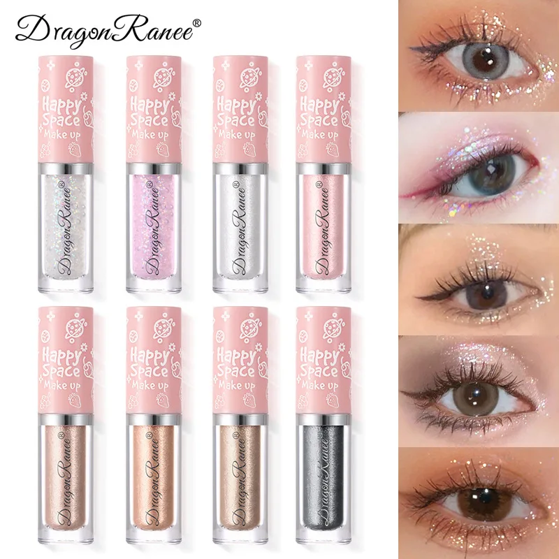 

Glitter Liquid Eyeshadow Highlighter Waterproof Pearlescent Shiny Eye Shadow Sequin Eye Cosmetics Korean Makeup 8 Colors