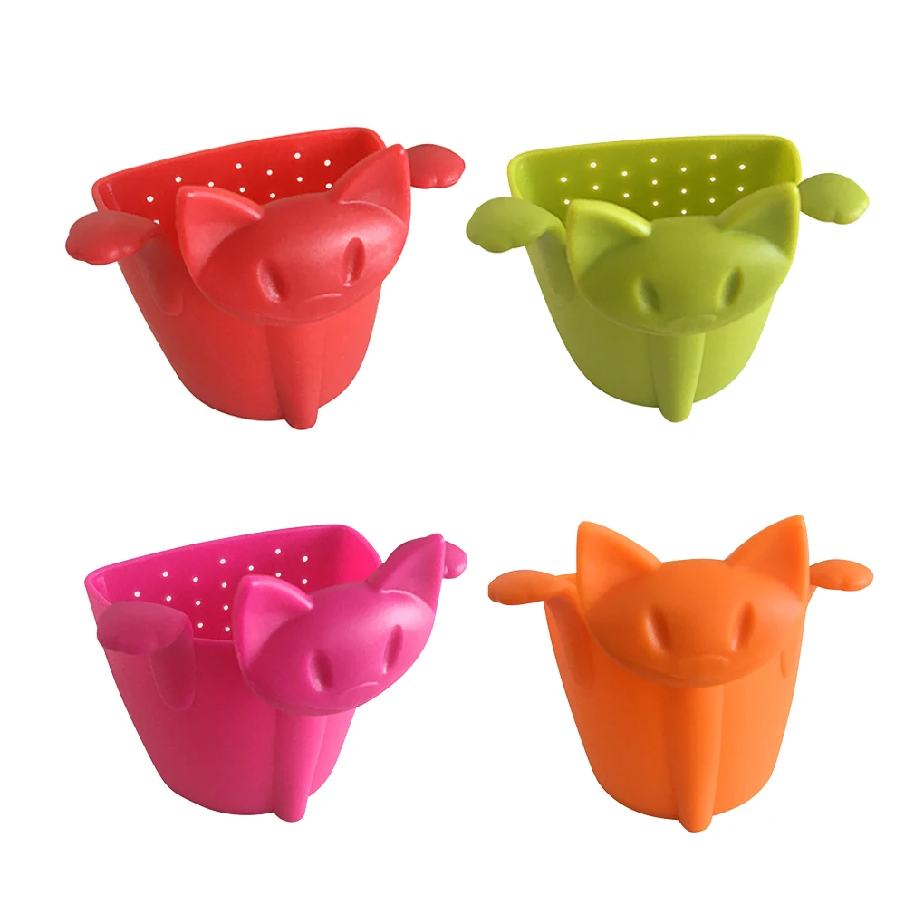 

Creatively Reusable Cat-shaped Tea Infuser Cartoon Strainer Mug Strainers Hanging Household Drinking Accessories