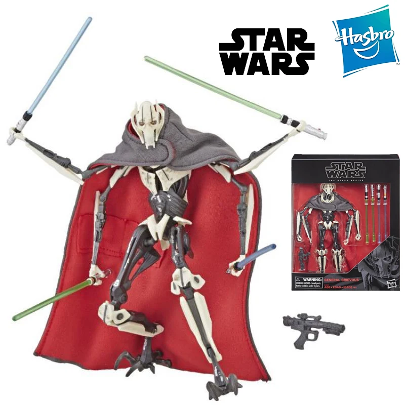 Hasbro Star Wars The Black Series General Grievous E2989 7 Inches 18Cm Original Action Figure Kids Toys Gift Collection