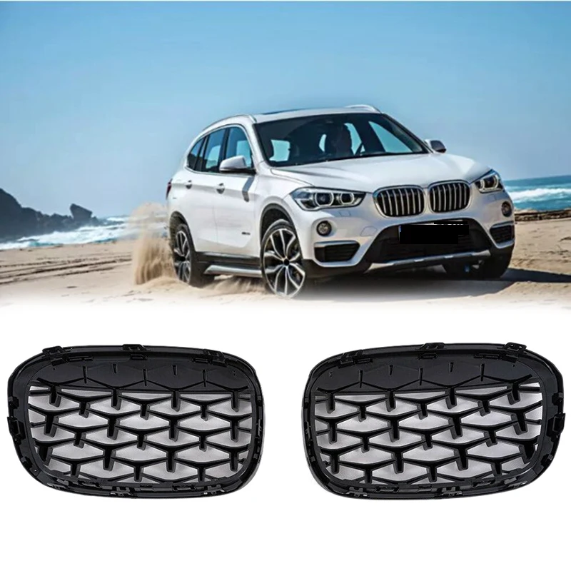 

Автомобильная Бриллиантовая Передняя решетка для BMW F48 F49 X1 2016-2019