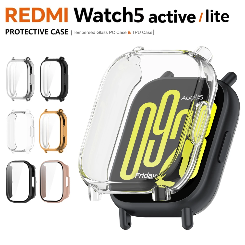 Мягкий защитный чехол из ТПУ для экрана Xiaomi Redmi Watch 5 активные чехлы закаленного