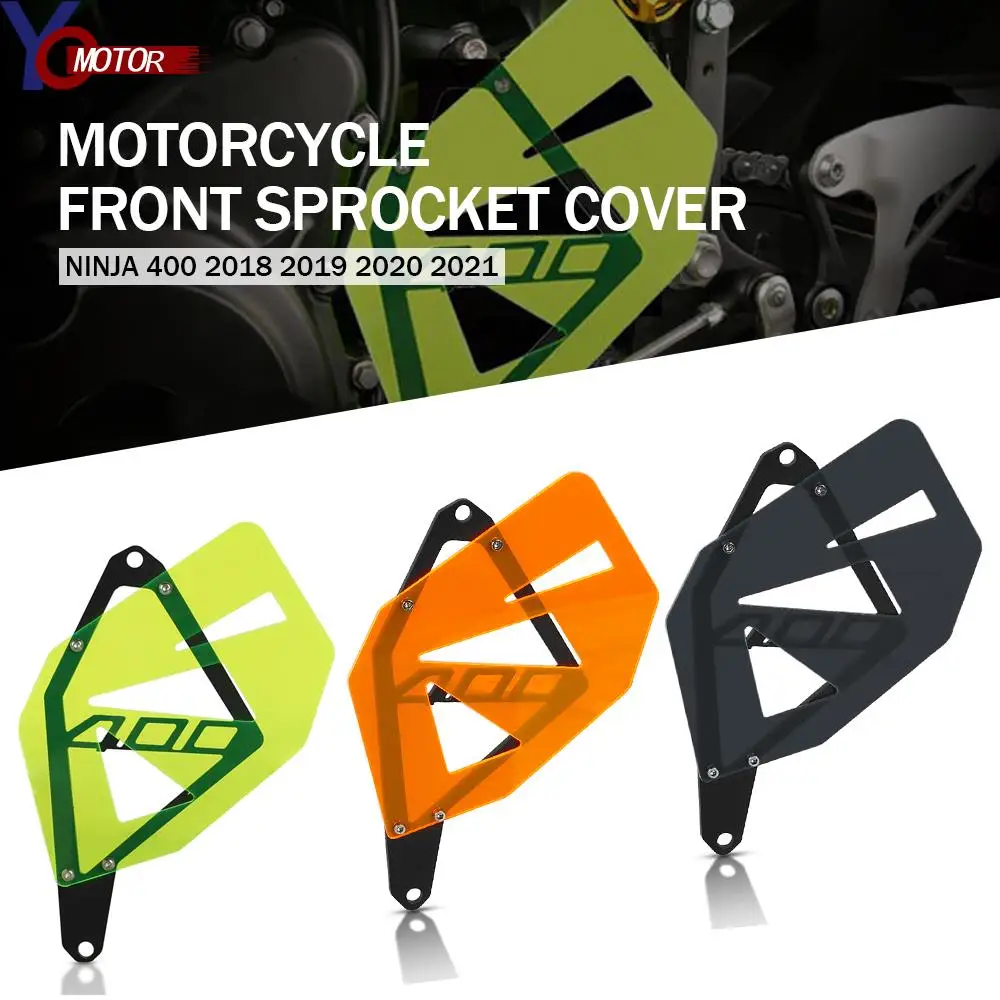 

3 Colors For KAWASAKI NINJA 400 2018 2019 2020 2021 Ninja400Front Sprocket Protection Chain Guard Cover Motorcycle Accessories