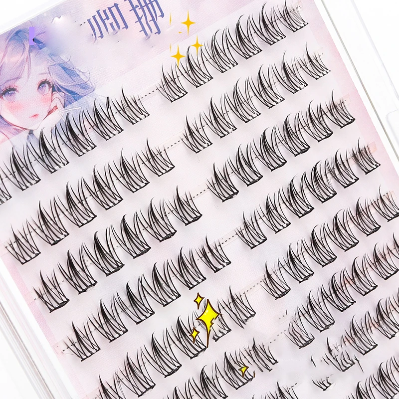 Самоклеящиеся ресницы большая емкость клей не требуется самоклеящиеся кластеры