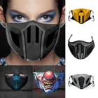 Маска для косплея Mortal Kombat Game, маска Noob Saibot Scorpion Sub Zero Ninja, Пылезащитная многоразовая смешная маска на Хэллоуин для взрослых