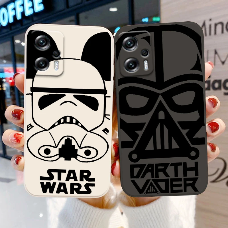 

Star Wars Luxury Samurai Phone Case For Xiaomi Redmi Note 11 11S 11T 10S 10 9S 9T 9 8T 8 Pro Plus 5G Liquid Rope Soft Cover